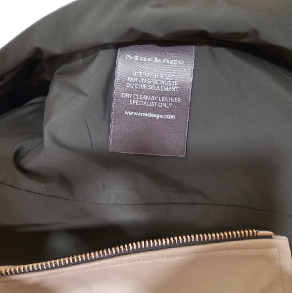 MACKAGE | Gray Lambskin Asymmetrical Zip Hooded Moto Leather Jacket XS - Picture 7 of 8